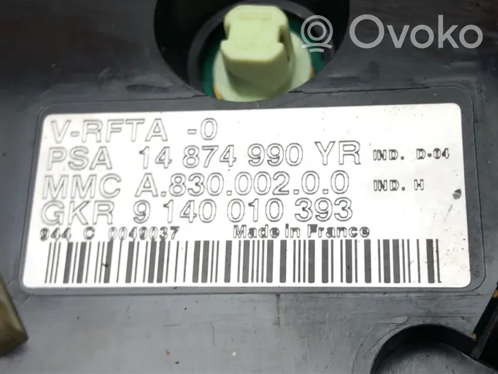 Citroen C8 Interrupteur ventilateur 14874990YR