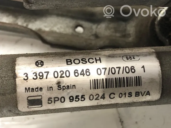 Renault Clio IV Mechanizm i silniczek wycieraczek szyby przedniej / czołowej 5P0955024C