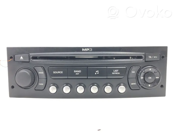 Citroen C4 I Radio/CD/DVD/GPS-pääyksikkö 7645138393