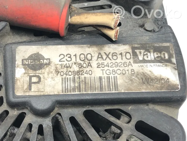 Nissan Micra Alternator 23100AX610