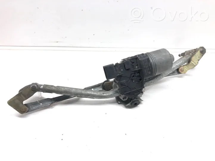 Volkswagen Polo IV 9N3 Front wiper linkage and motor 6Q1955119A