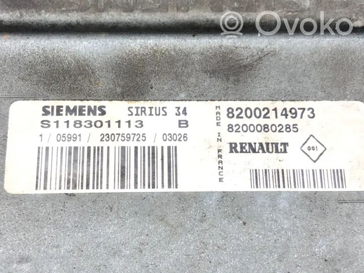 Renault Clio II Moottorin ohjainlaite/moduuli (käytetyt) 8200214973
