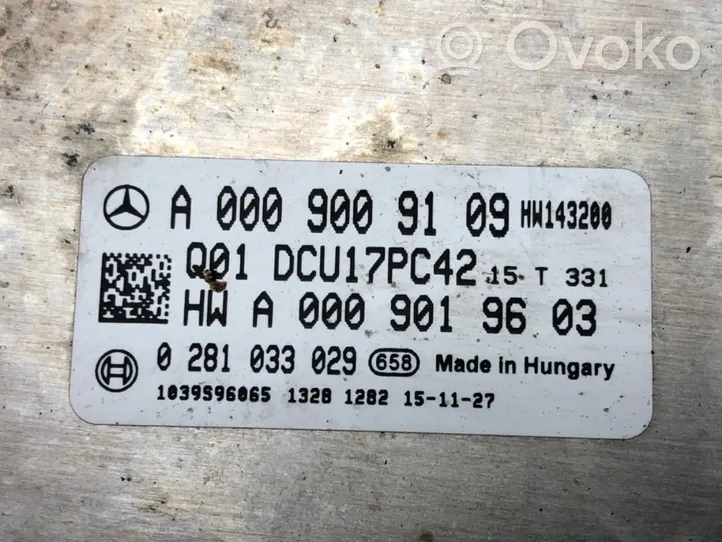 Mercedes-Benz E W212 Muut ohjainlaitteet/moduulit A0009009109