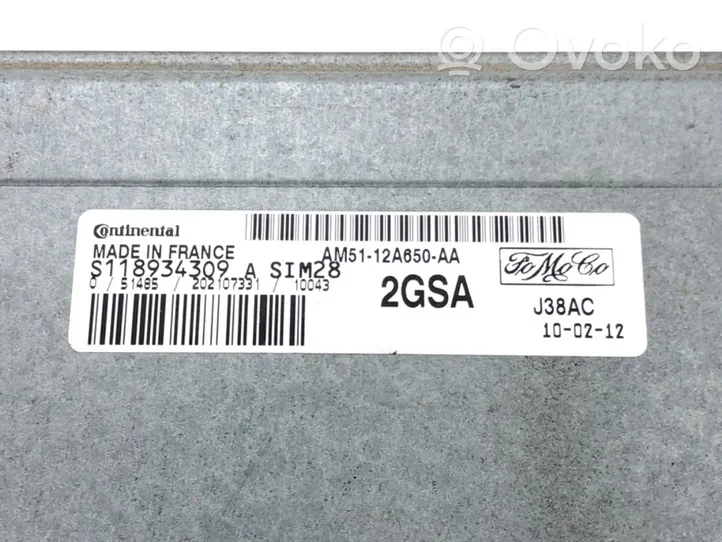 Ford Focus Unidad de control/módulo ECU del motor AM51-12A650-AA