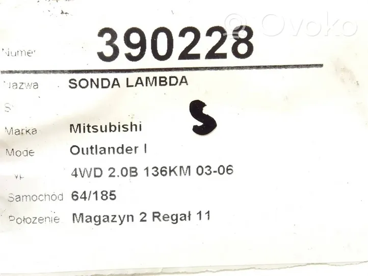 Mitsubishi Outlander Sonde lambda 234000-8861