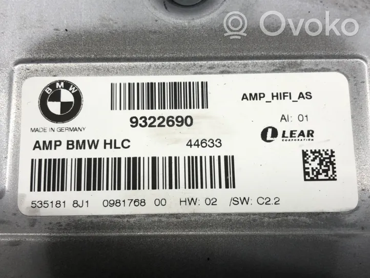 BMW 4 F32 F33 Wzmacniacz audio 9322690