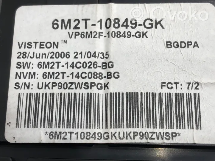 Ford Galaxy Compteur de vitesse tableau de bord 6M2T-10849-GK