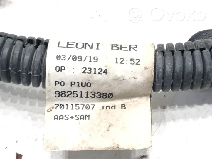 Opel Grandland X Parkošanas (PDC) sensoru vadu instalācija 9825113380