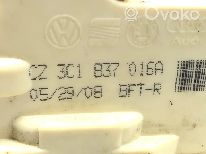 Volkswagen PASSAT B6 Priekšpusē slēdzene 3C1837016A