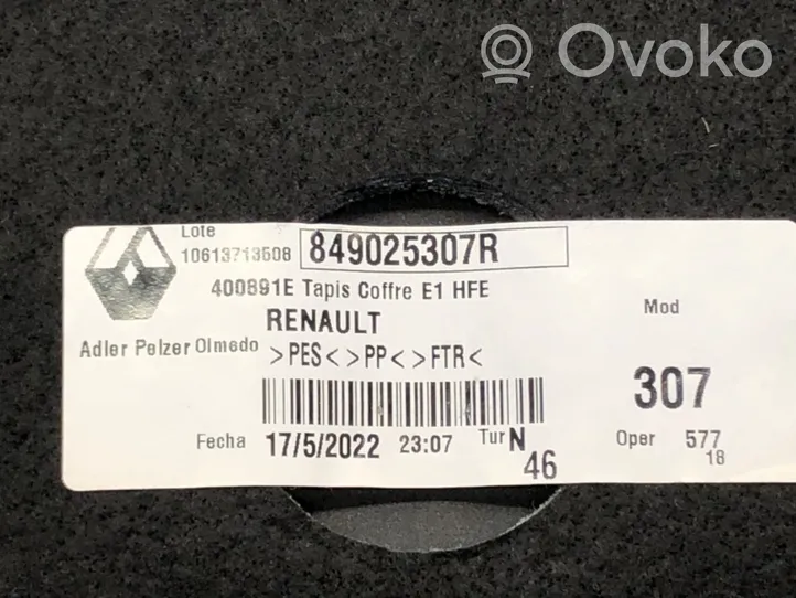 Renault Kadjar Trunk/boot floor carpet liner 849025307R