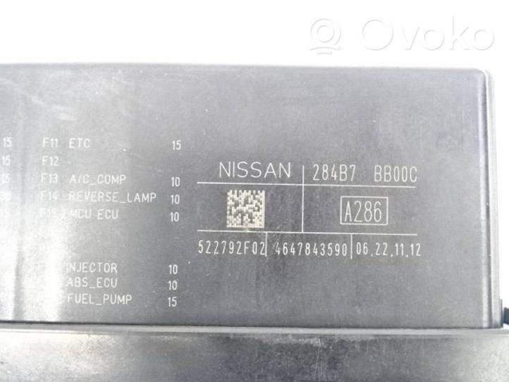 Nissan Qashqai Module de fusibles 284B7BB00C