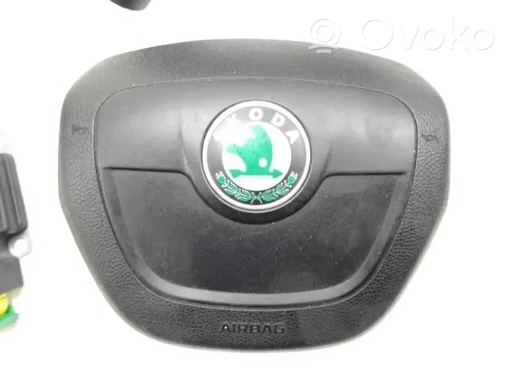 Skoda Fabia Mk2 (5J) Poduszki powietrzne Airbag / Komplet 