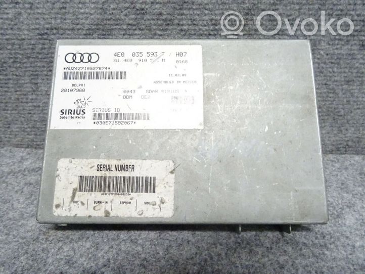 Audi A4 S4 B8 8K Console centrale, commande de multimédia l'unité principale 4E0035593F