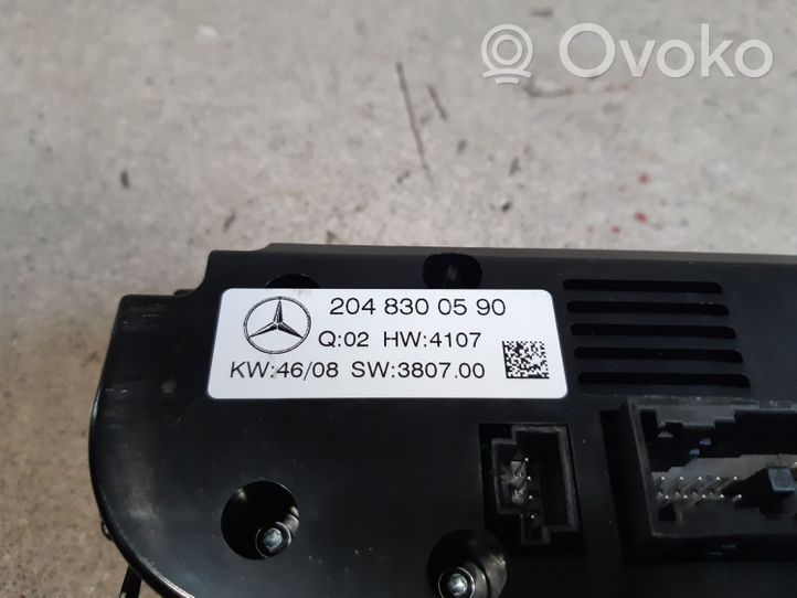 Mercedes-Benz C AMG W204 Ilmastoinnin ohjainlaite A2048300590