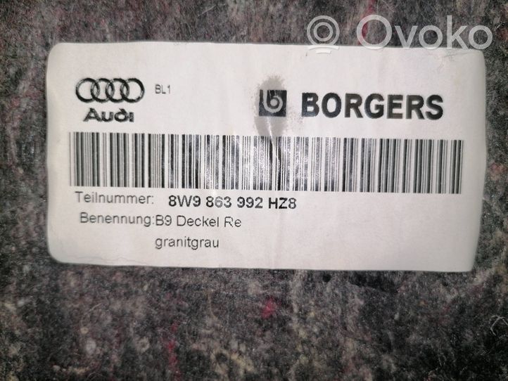 Audi A4 S4 B9 Vano portaoggetti nel bagagliaio 8W9863992