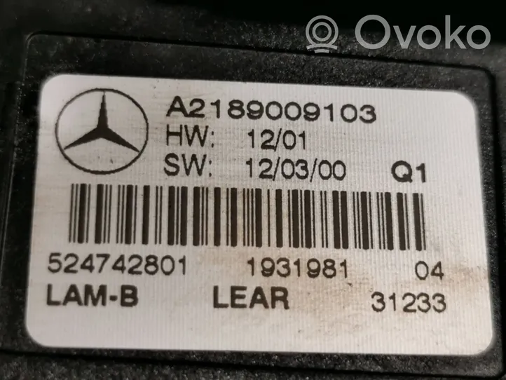 Mercedes-Benz B W246 W242 Modulo di zavorra faro Xenon A2189009103