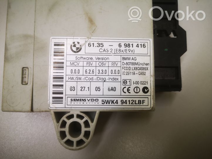 BMW 3 E90 E91 Unité de contrôle module CAS 61353981416