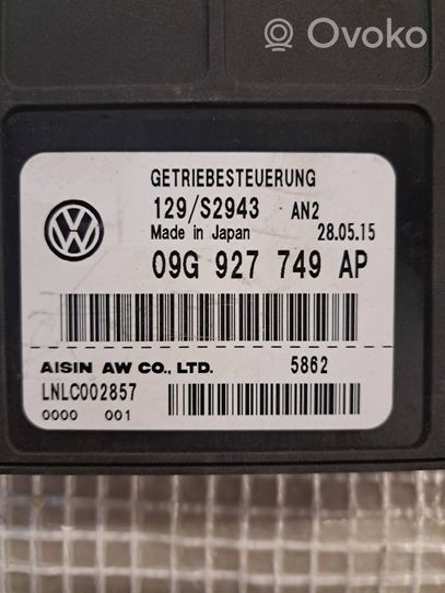 Volkswagen PASSAT B7 USA Vaihdelaatikon ohjainlaite/moduuli 09G927749AP