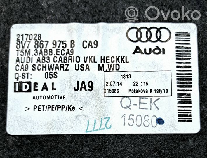 Audi A3 S3 8V Juego de molduras protectoras de la puerta/portón del maletero 8V7867975B