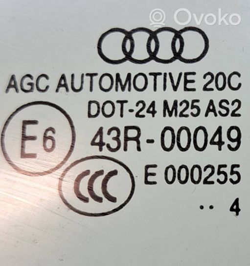 Audi A3 S3 8V Szyba drzwi tylnych 43R00049