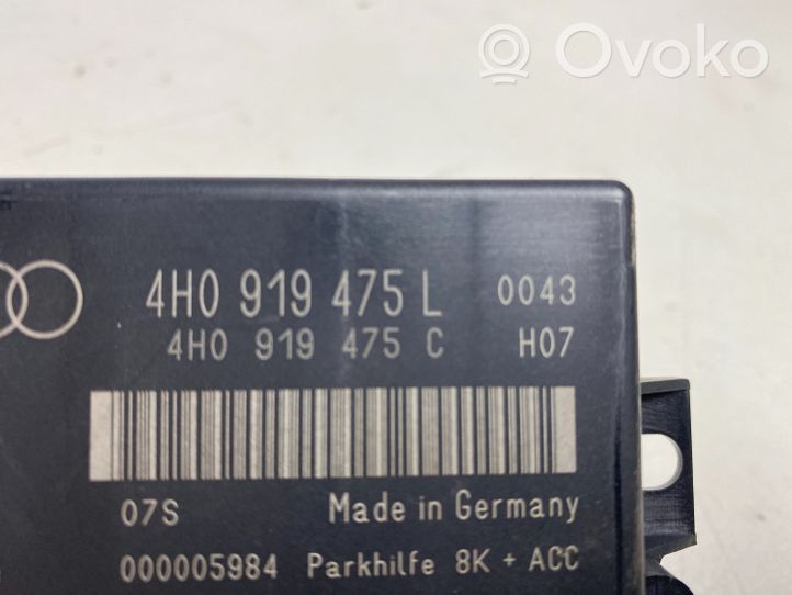 Audi A6 S6 C7 4G Centralina/modulo sensori di parcheggio PDC 4H0919475L