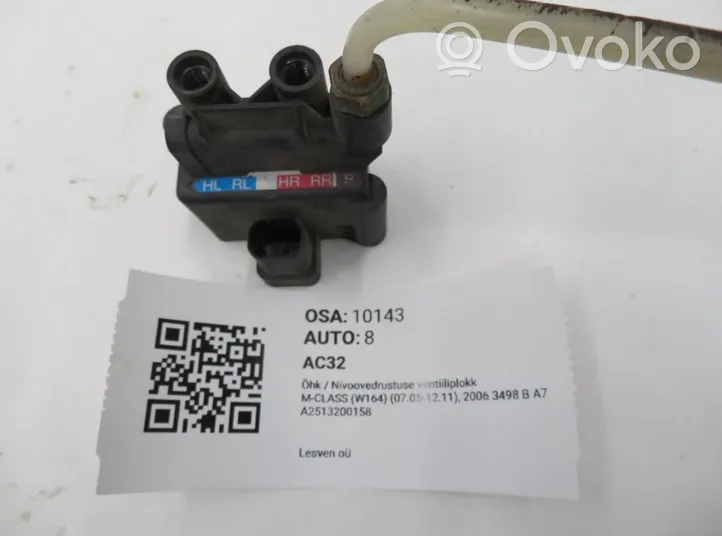 Mercedes-Benz ML W164 Air suspension valve block A2513200158