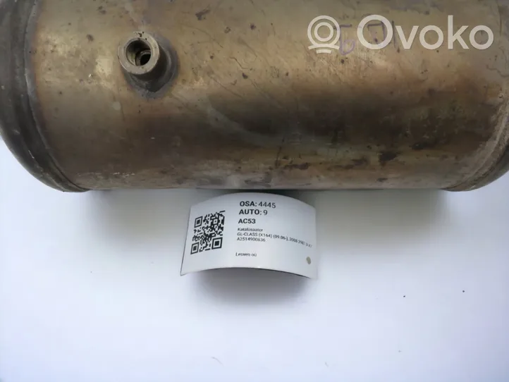 Mercedes-Benz GL X164 Filtre à particules catalyseur FAP / DPF A2514900836