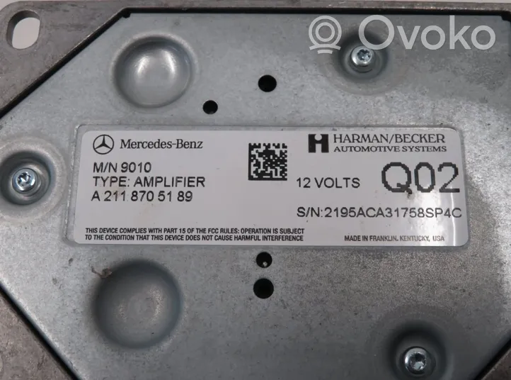 Mercedes-Benz GL X164 Amplificatore A2118705189