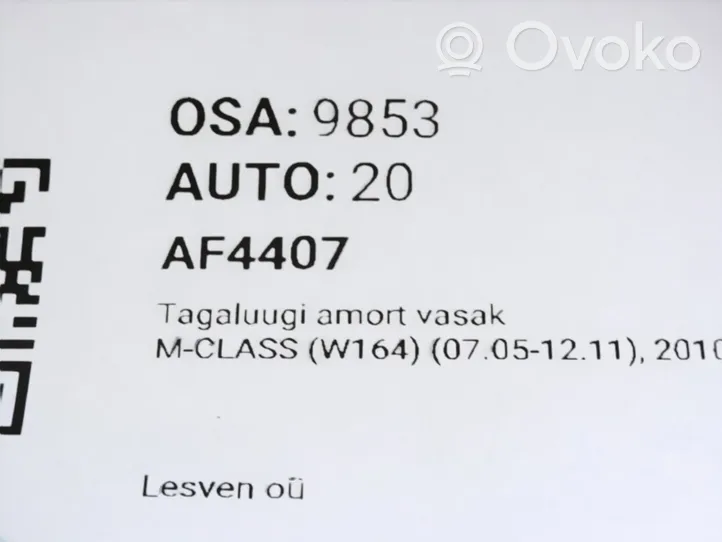 Mercedes-Benz ML W164 Amortizatorius su spyruokle A1647400345