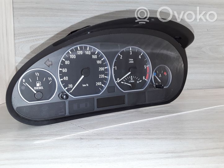 BMW 3 E46 Compteur de vitesse tableau de bord 0263639128