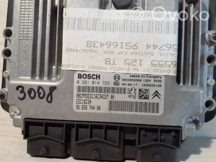 Peugeot 3008 I Calculateur moteur ECU 9665674480