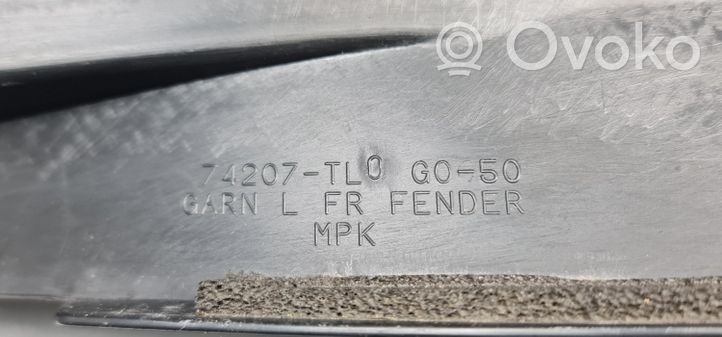 Honda Accord Panel wykończeniowy błotnika 74207TL0G050