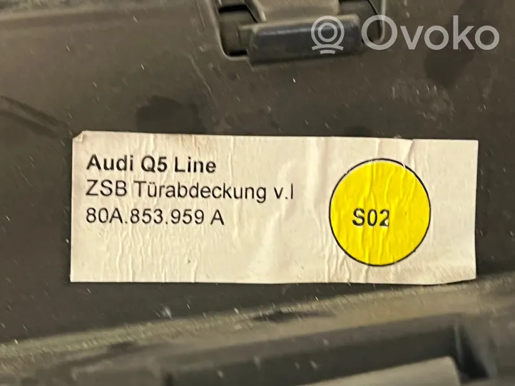 Audi Q5 SQ5 Moulure de porte avant 80A853959A