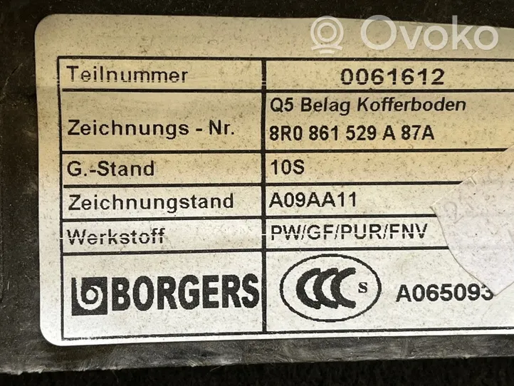 Audi Q5 SQ5 Keskikonsolin takasivuverhoilu 8R0861529A