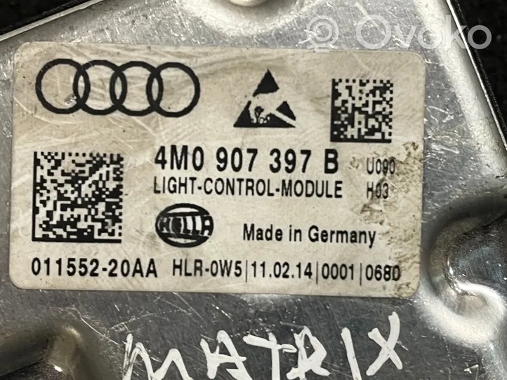 Audi Q7 4M Moduł sterujący statecznikiem LED 4M0907397B