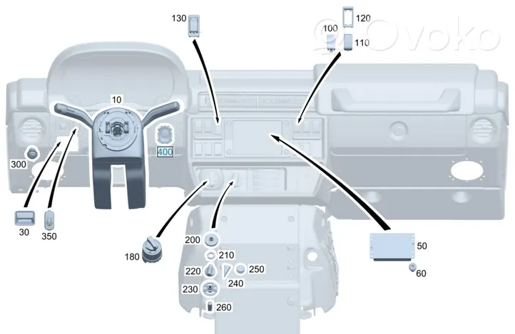 Mercedes-Benz G W463 Moottorin start-stop-painike/kytkin A1779051201