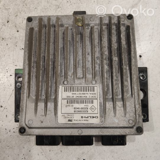 Renault Clio III Kit calculateur ECU et verrouillage 8200399038