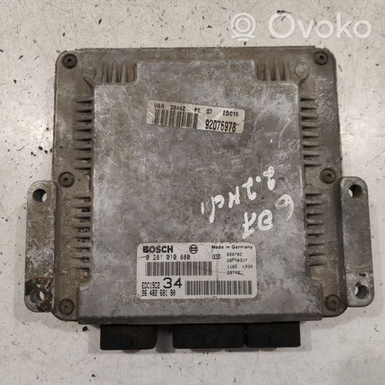 Peugeot 607 Unité de commande, module ECU de moteur 9648268180