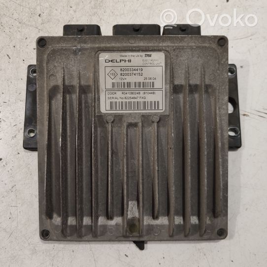 Renault Megane II Komputer / Sterownik ECU i komplet kluczy 8200334419