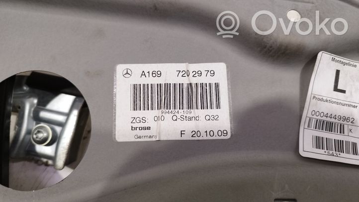 Mercedes-Benz B W245 Etuoven ikkunan nostin moottorilla A1697202979