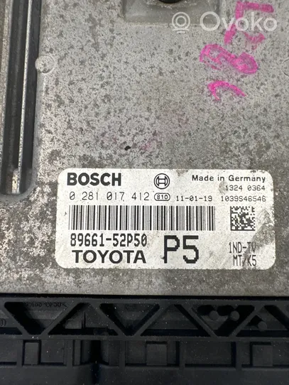 Toyota Verso-S Sterownik / Moduł ECU 0281017412