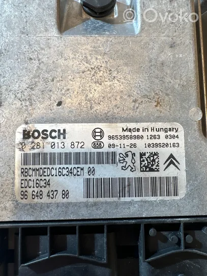 Peugeot 308 Calculateur moteur ECU 0281013872