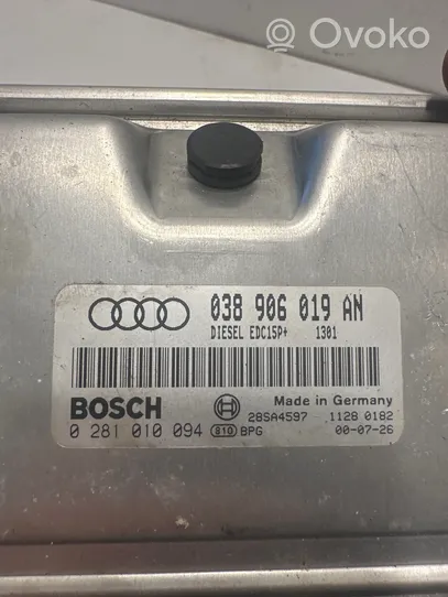 Audi A6 S6 C5 4B Centralina/modulo del motore 038906019AN