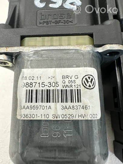 Volkswagen PASSAT B7 Moteur de lève-vitre de porte avant 3AA837461