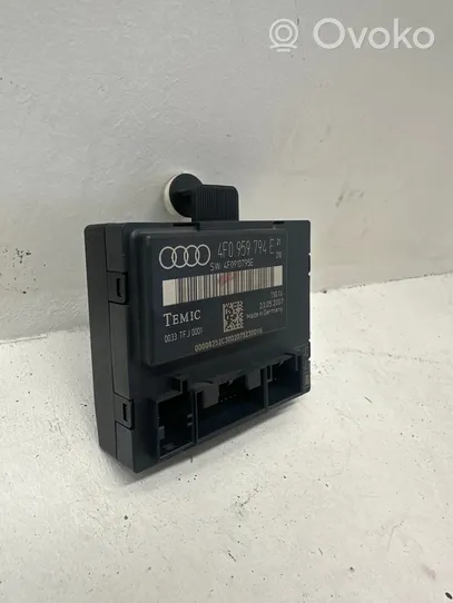 Audi A6 S6 C6 4F Unité de commande module de porte 4F0959794E