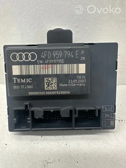 Audi A6 S6 C6 4F Centralina/modulo portiere 4F0959794E