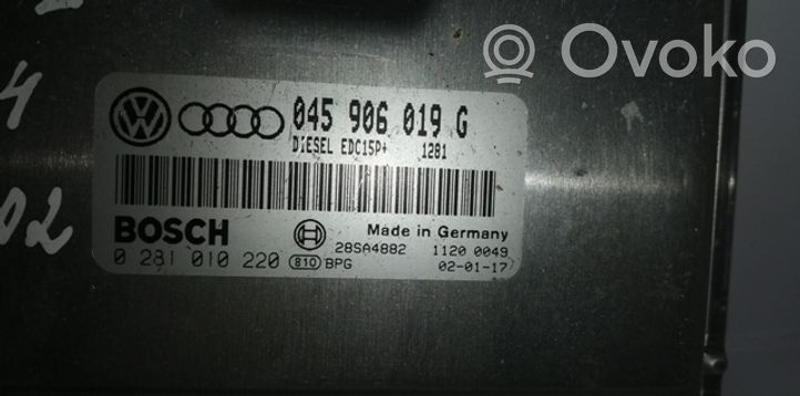 Audi A2 Sterownik / Moduł ECU 0281010220