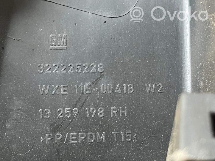 Opel Astra J Copertura del rivestimento del sottoporta anteriore 13259198