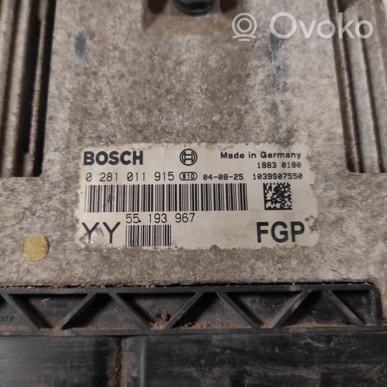 Opel Signum Блок управления двигателем ECU 0281011915