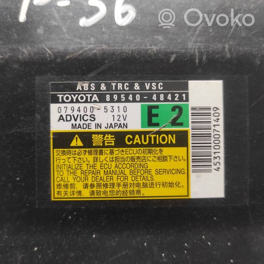 Toyota Prius (XW20) Bloc ABS 8954048421